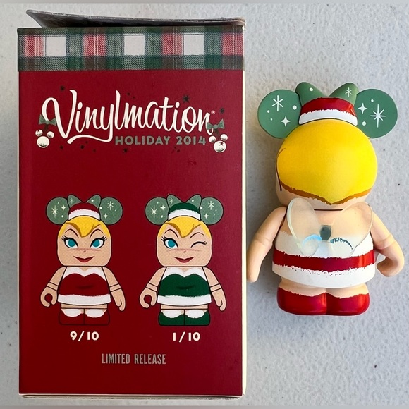 Holiday 2014 Tinker Bell Vinylmation Eachez 3” with/ Open Box - Picture 4 of 4